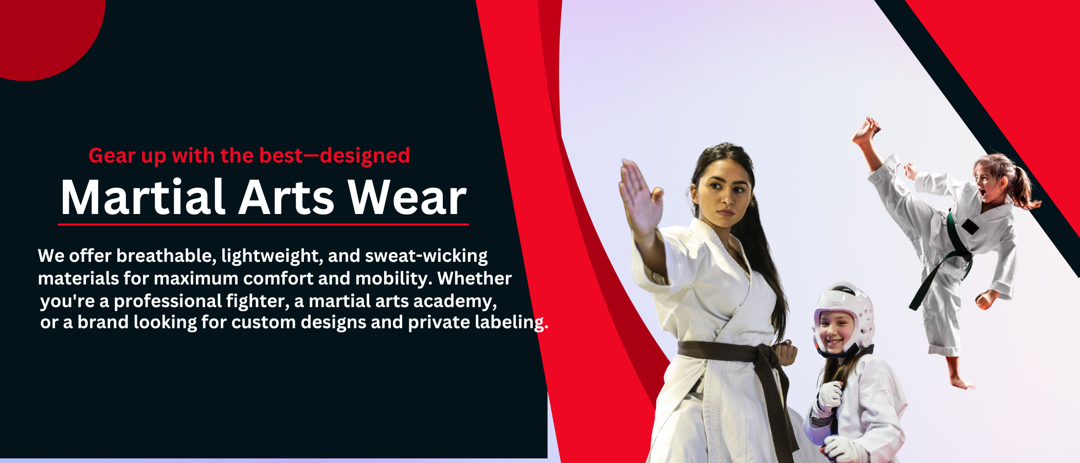 Gym wear banner